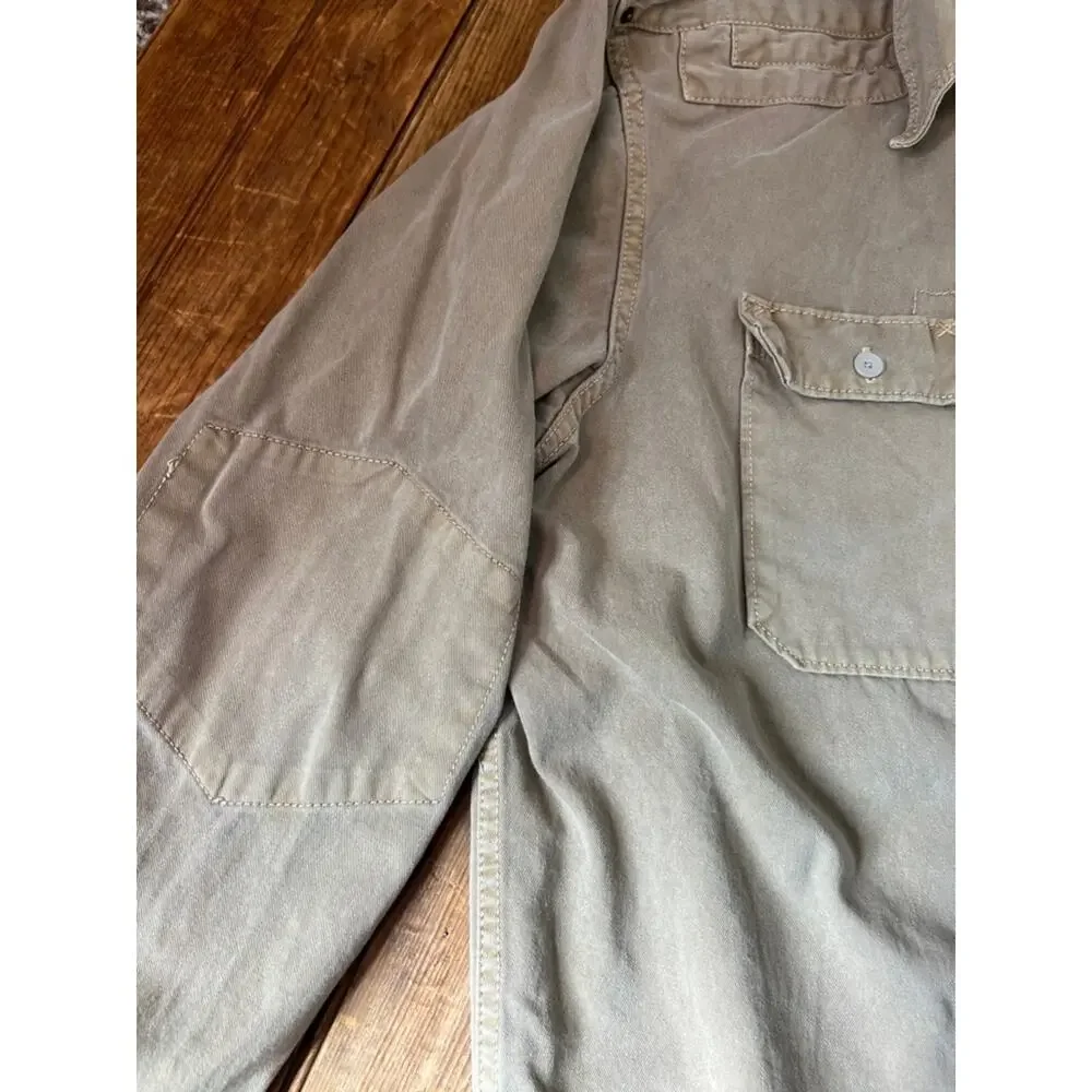Men’s Levi's canvas shirt Shacket tan long sleeve button front size medium